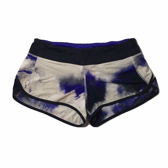 lululemon athletica Pants - Lululemon Run Speed Shorts Space Tye Dye Women's 8